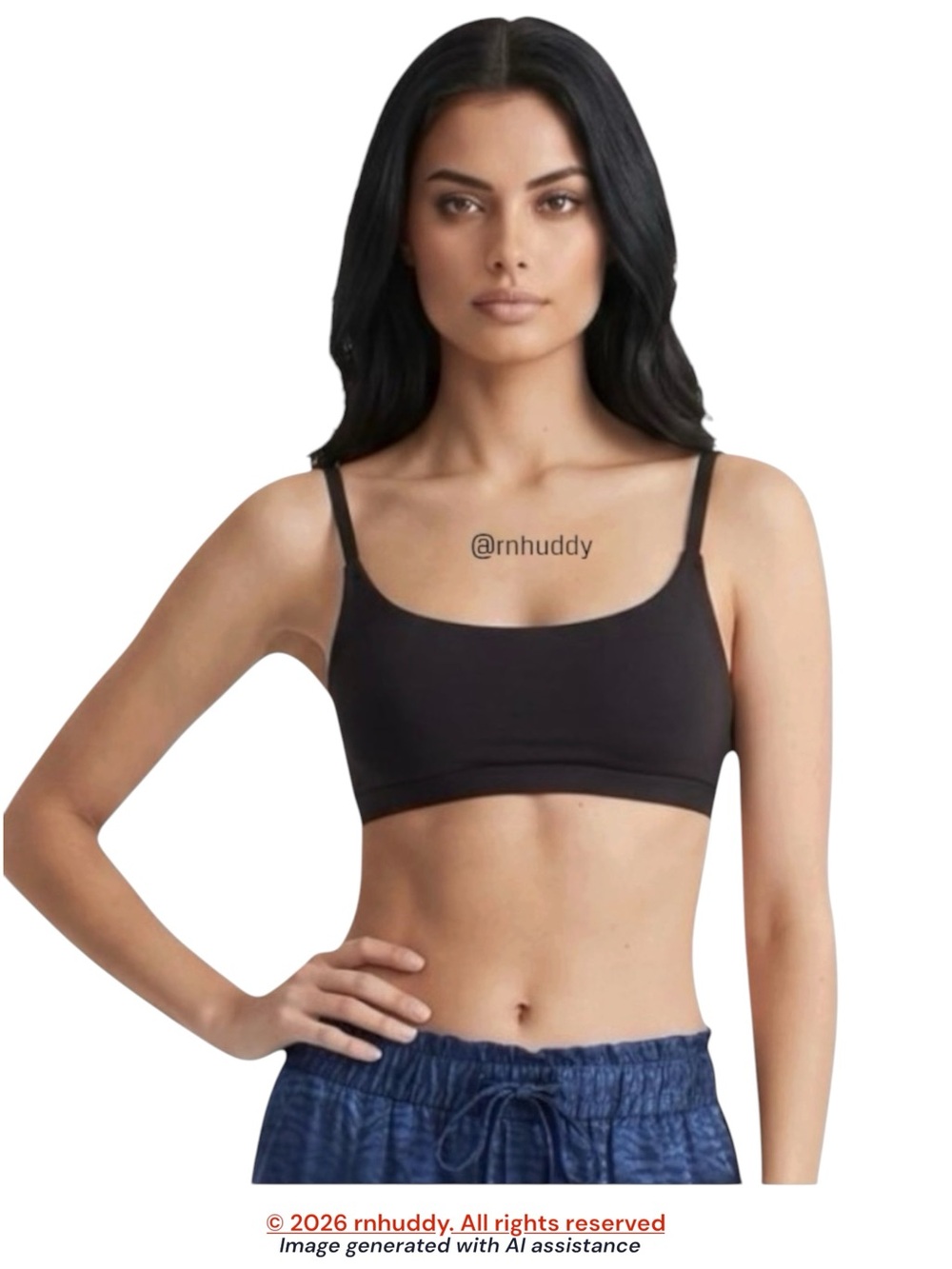 Quince XL black second skin bralette